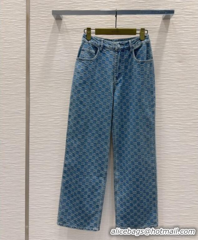 Top Grade Gucci GG Denim Jeans G73019 Blue 2025