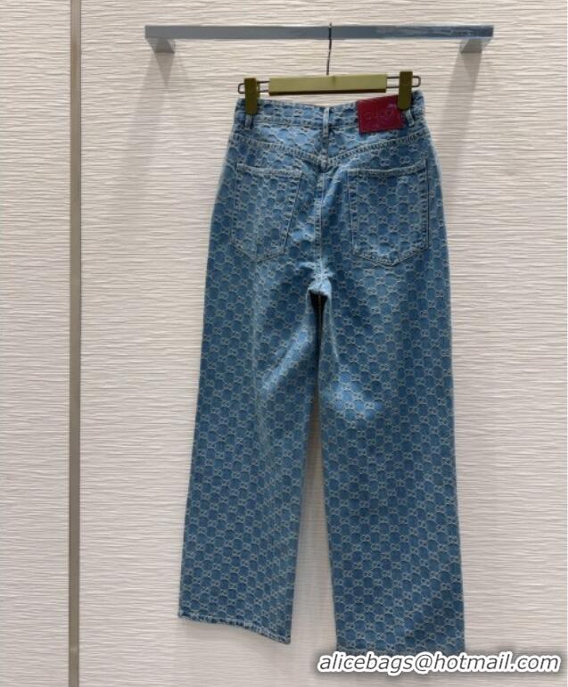 Top Grade Gucci GG Denim Jeans G73019 Blue 2025