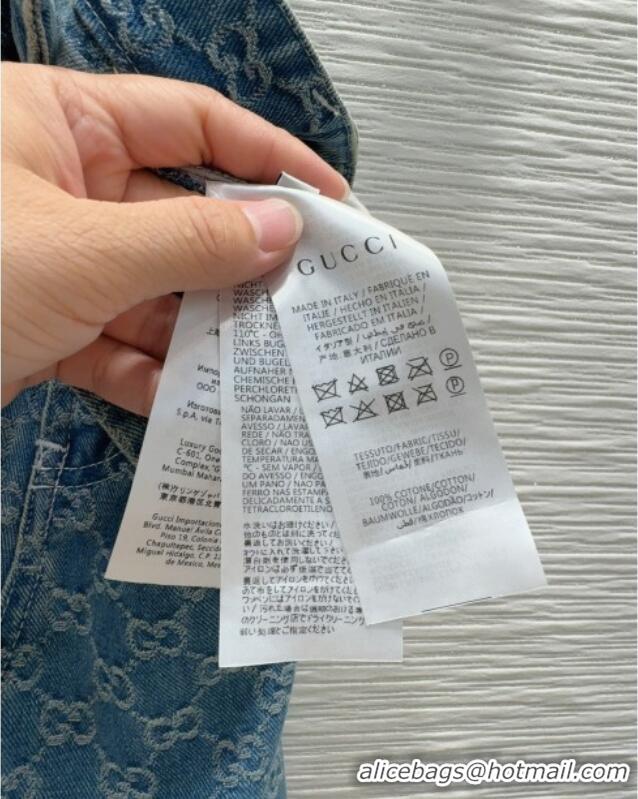 Top Grade Gucci GG Denim Jeans G73019 Blue 2025