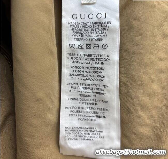 Particularly Recommended Gucci GG Dress with Crystals G82139 Brown 2025