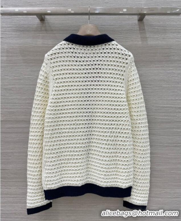 ​Low Cost Gucci Knit Cardigan G82106 White 2025