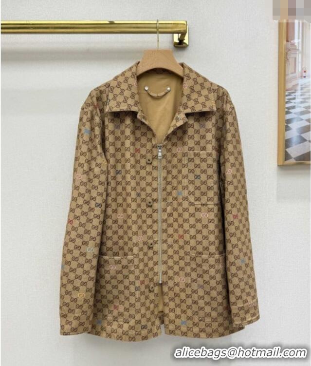 Top Quality Gucci GG Jacket & Shorts G090413 Beige 2025