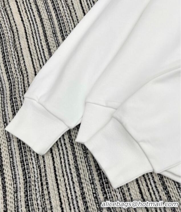 Well Crafted Gucci Cotton Sweatshirt GG090402 White/Green 2025