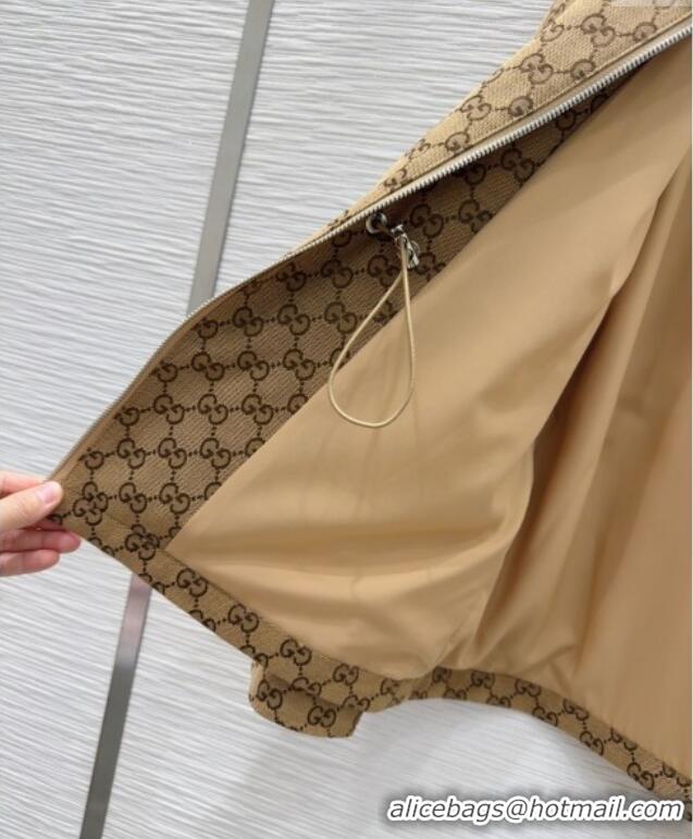Unique Grade Gucci GG Jacket with Horsebit GG091904 Brown 2025