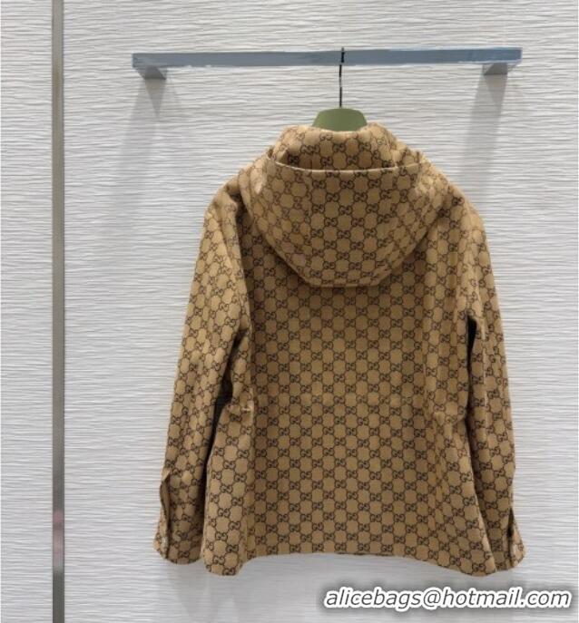 Unique Grade Gucci GG Jacket with Horsebit GG091904 Brown 2025