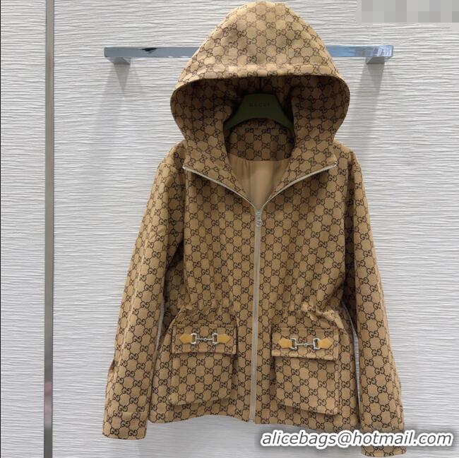 Unique Grade Gucci GG Jacket with Horsebit GG091904 Brown 2025