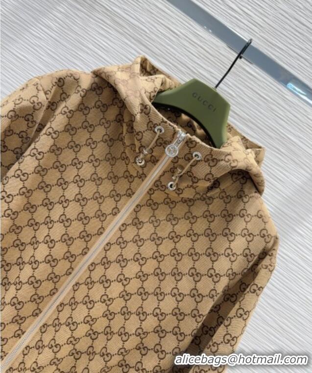 Unique Grade Gucci GG Jacket with Horsebit GG091904 Brown 2025