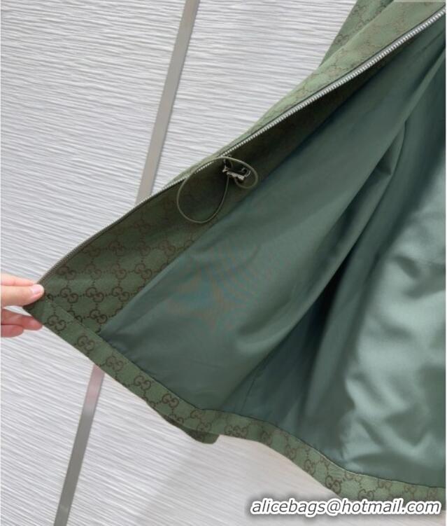 Affordable Price Gucci GG Jacket with Horsebit GG091904 Green 2025