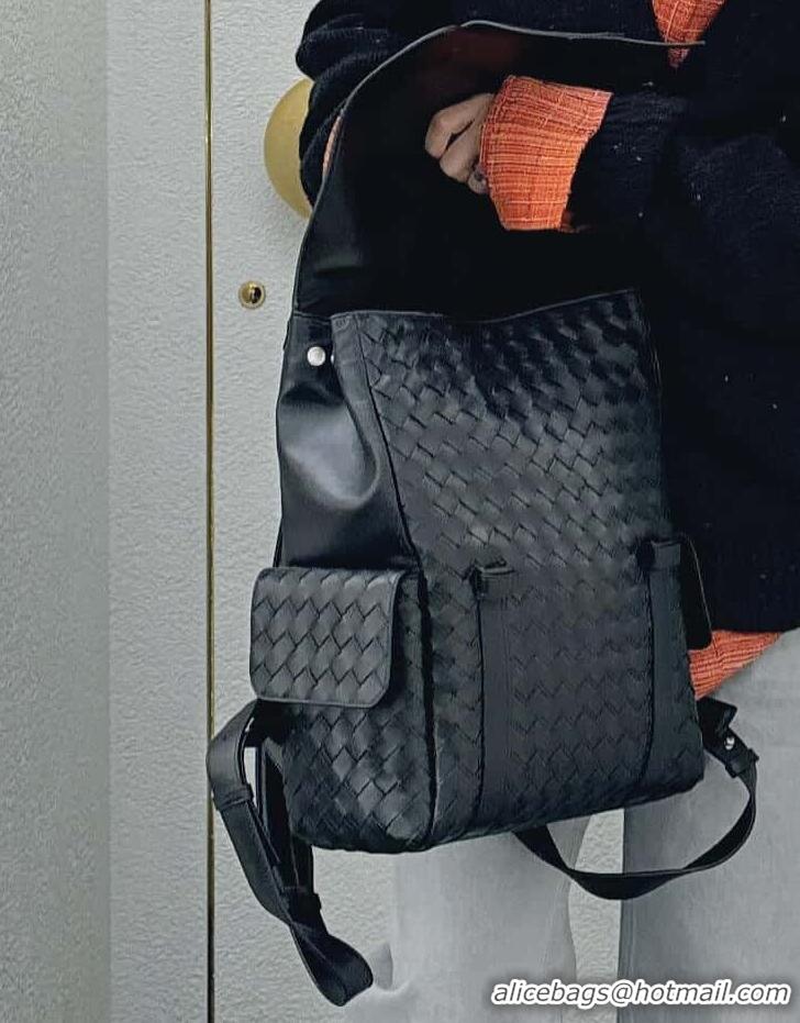 Best Price Bottega Veneta Intrecciato Leather Back To School Backpack 805971 Black