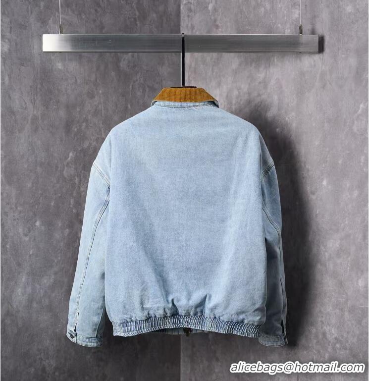 Most Popular Miu Miu Logo Denim Puffer Jacket M9560