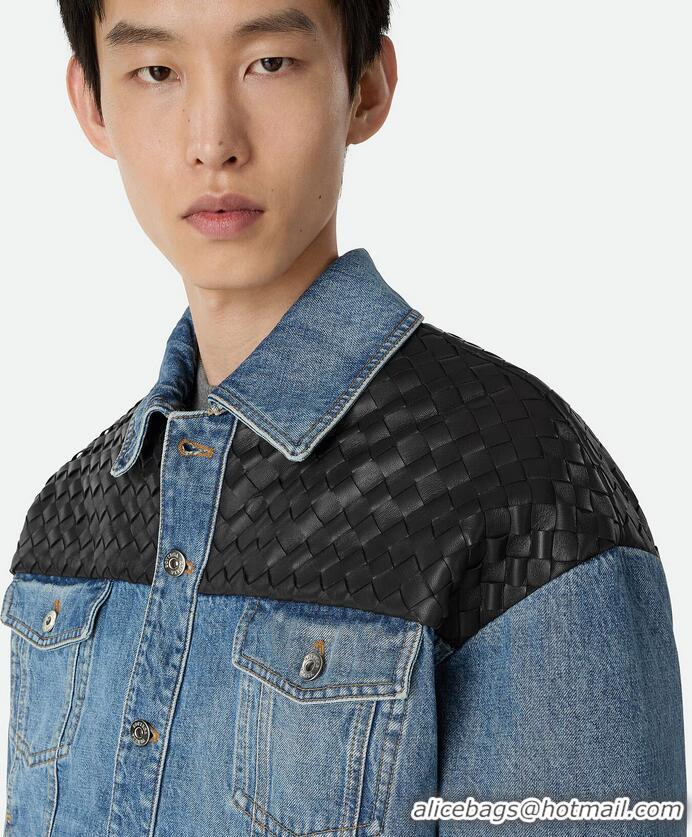 ​Grade Design Bottega Veneta Vintage Indigo Denim Jacket 833896 Mid Blue