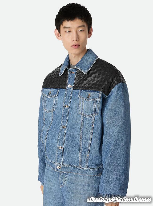 ​Grade Design Bottega Veneta Vintage Indigo Denim Jacket 833896 Mid Blue
