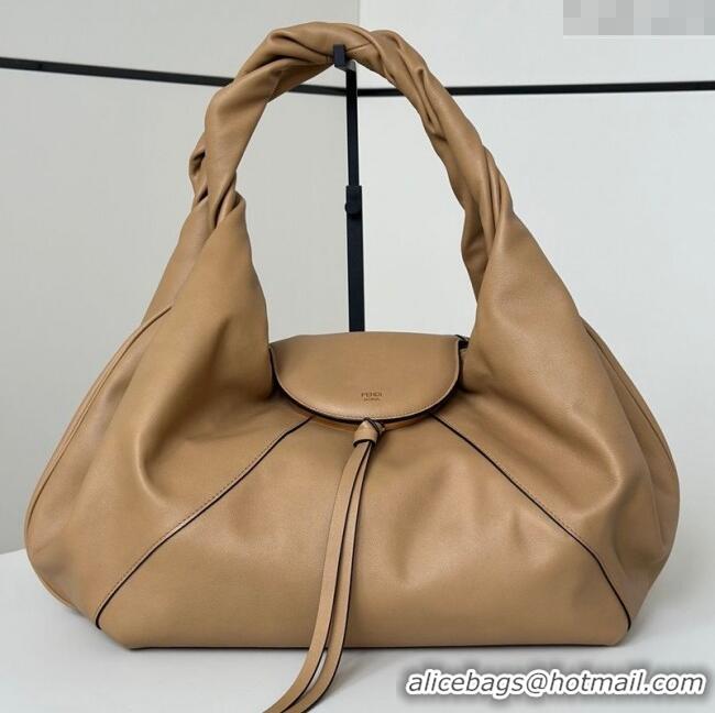 Discount Promotional Fendi Spy Large Bag in Leather 80888L Beige 2025