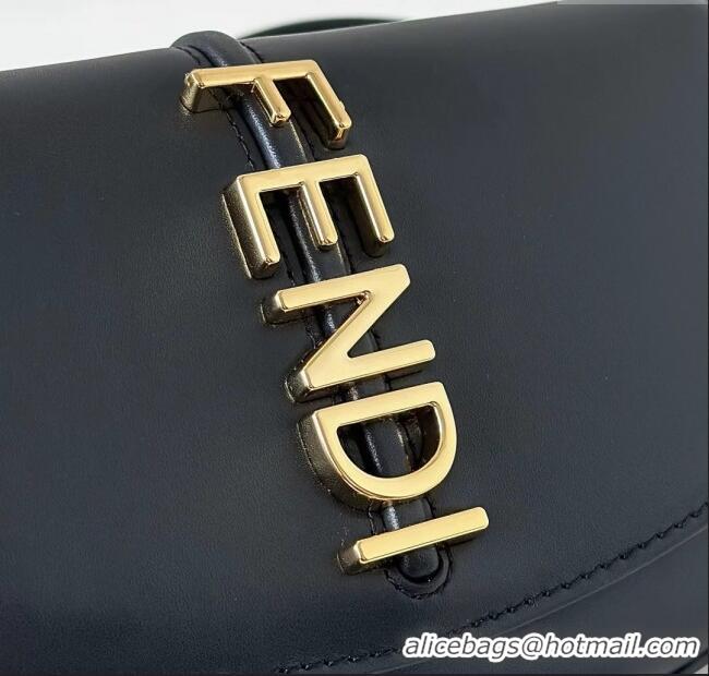 Super Quality Fendi Fendigraphy Wallet on Chain Mini bag in Leather 8687 Black 2025
