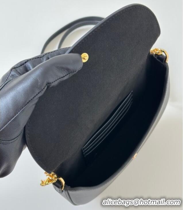 Super Quality Fendi Fendigraphy Wallet on Chain Mini bag in Leather 8687 Black 2025