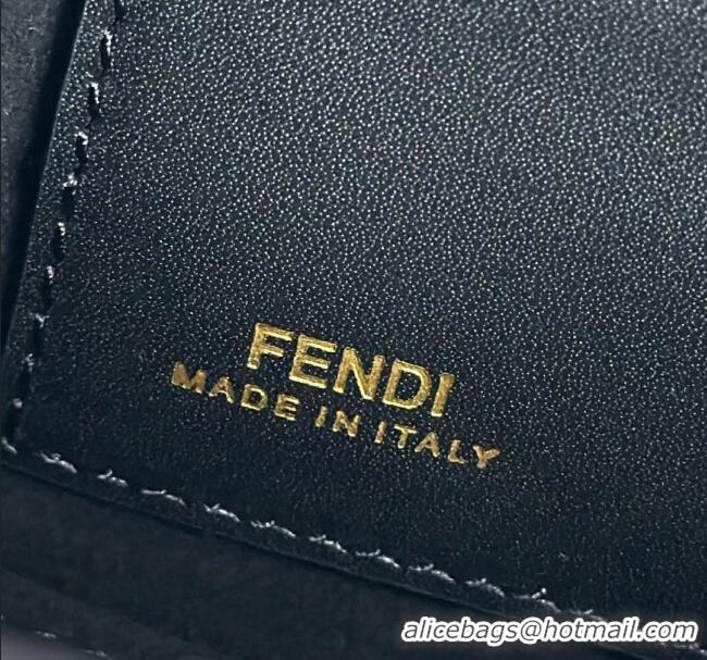 Super Quality Fendi Fendigraphy Wallet on Chain Mini bag in Leather 8687 Black 2025