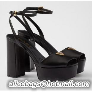 Grade Design Prada Nappa Leather Platform Sandals 1XP48B Black