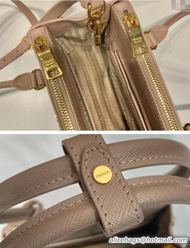 Buy Inexpensive Prada Galleria Saffiano leather mini-bag 1BA906 Powder Pink 2025