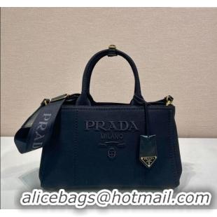 Buy Promotional Prada Jardiniere large canvas handbag 1BG554 Black 2025