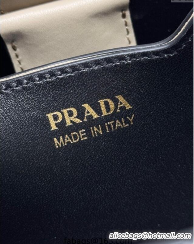 Buy Cheapest Prada Panier mini Saffiano leather bucket bag 1BA217 Beige 2025
