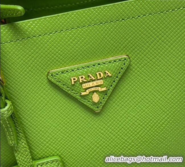 Super Quality Prada Panier mini Saffiano leather bucket bag 1BA217 Green 2025 (New Tag)