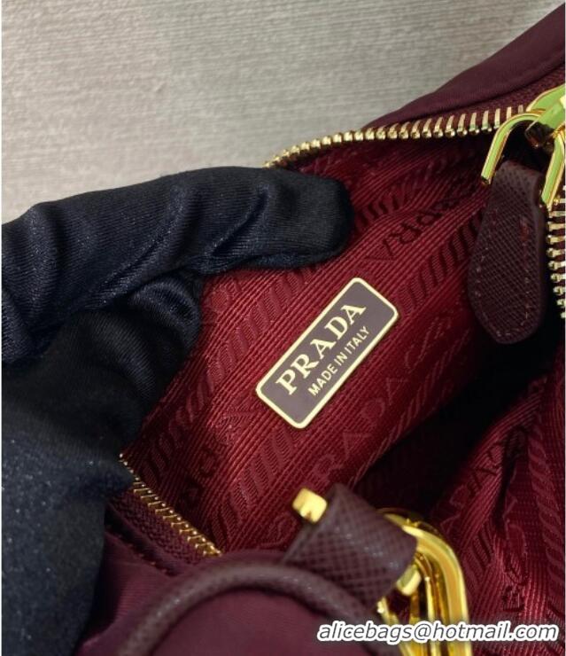 Best Design Prada Re-Edition 2005 Re-Nylon Bag 1BH204 Burgundy 2025