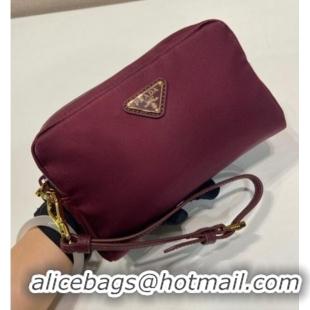 Market Sells Prada Small Re-Nylon pouch 1NS021 Burgundy 2025