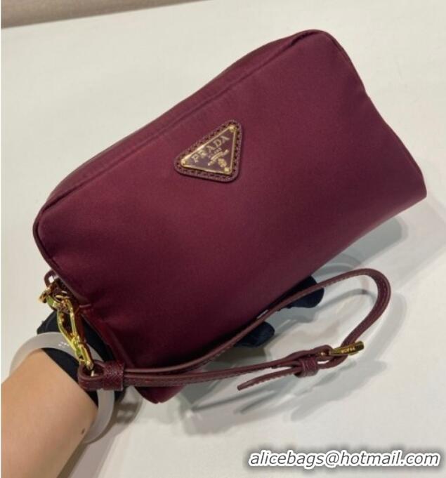 Market Sells Prada Small Re-Nylon pouch 1NS021 Burgundy 2025