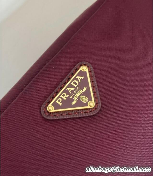 Market Sells Prada Small Re-Nylon pouch 1NS021 Burgundy 2025