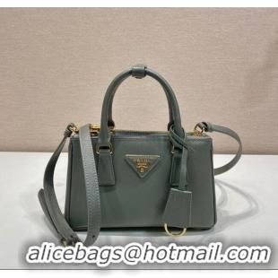 Buy Classic Prada Galleria mini Saffiano leather bag 1BA916 Slate Grey 2025