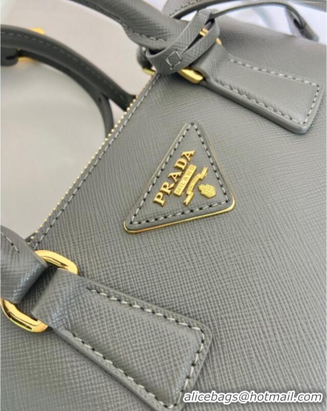 Buy Classic Prada Galleria mini Saffiano leather bag 1BA916 Slate Grey 2025