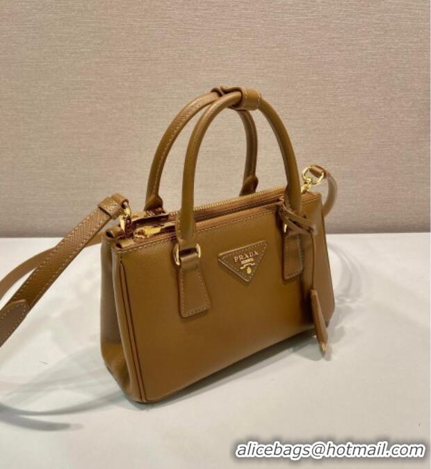 Traditional Specials Prada Galleria mini Saffiano leather bag 1BA916 Brown 2025