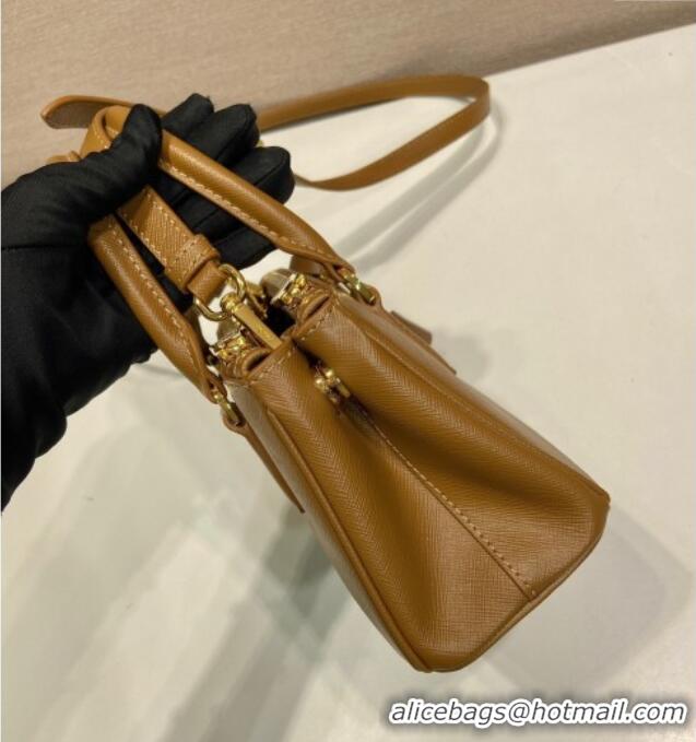 Traditional Specials Prada Galleria mini Saffiano leather bag 1BA916 Brown 2025
