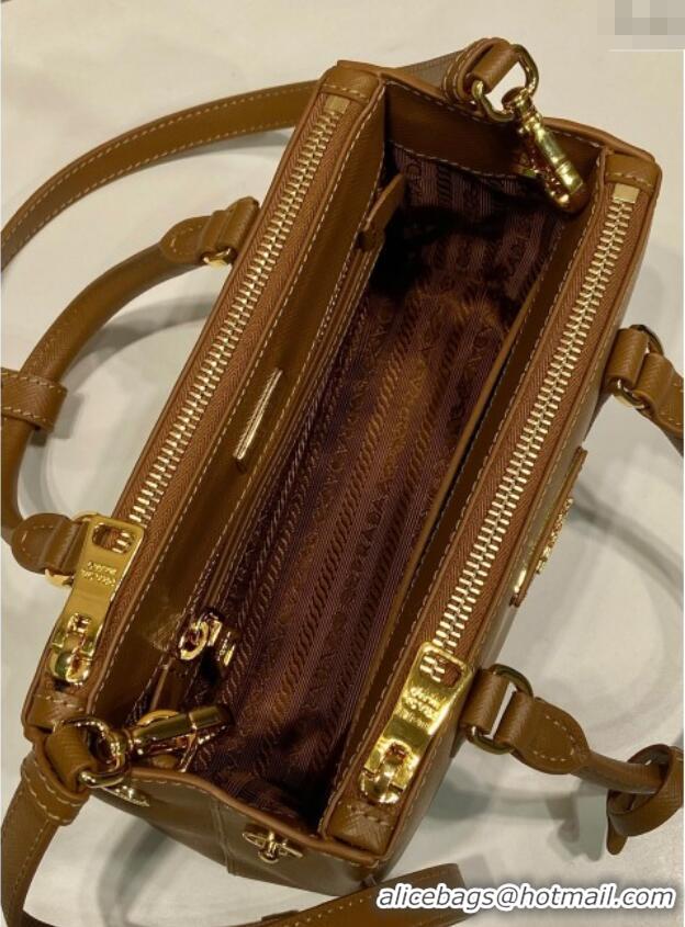 Traditional Specials Prada Galleria mini Saffiano leather bag 1BA916 Brown 2025