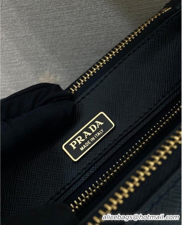 Luxury Discount Prada Galleria mini Saffiano leather bag 1BA916 Black 2025