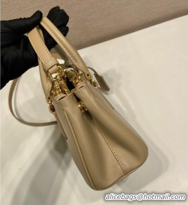 Well Crafted Prada Galleria mini Saffiano leather bag 1BA916 Beige 2025