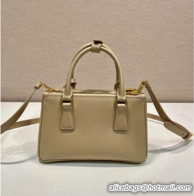 Well Crafted Prada Galleria mini Saffiano leather bag 1BA916 Beige 2025