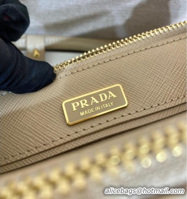 Well Crafted Prada Galleria mini Saffiano leather bag 1BA916 Beige 2025