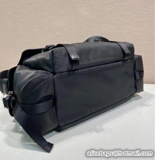 Super Quality Prada Mens Explore Re-Nylon and leather bag 2VD082 Black 2025