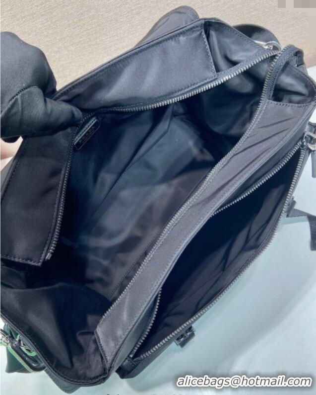 Super Quality Prada Mens Explore Re-Nylon and leather bag 2VD082 Black 2025