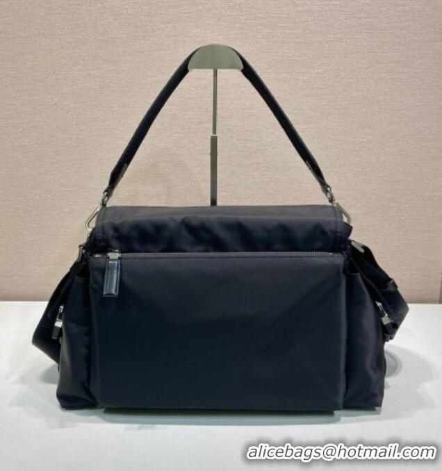 Super Quality Prada Mens Explore Re-Nylon and leather bag 2VD082 Black 2025