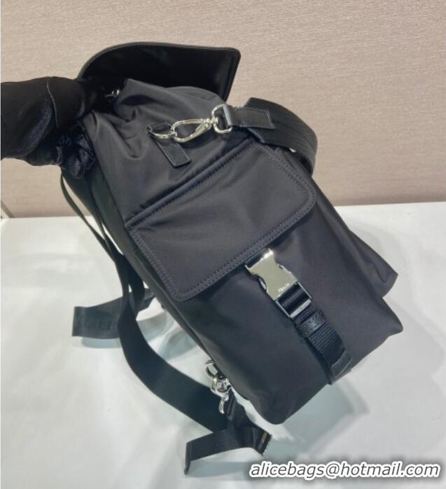 Good Taste Prada Mens Explore Re-Nylon and leather backpack bag 2VZ118 2025