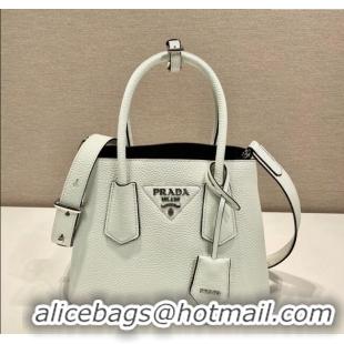 Traditional Specials Prada Double small Grained leather bag 1BG443 Brown 2025