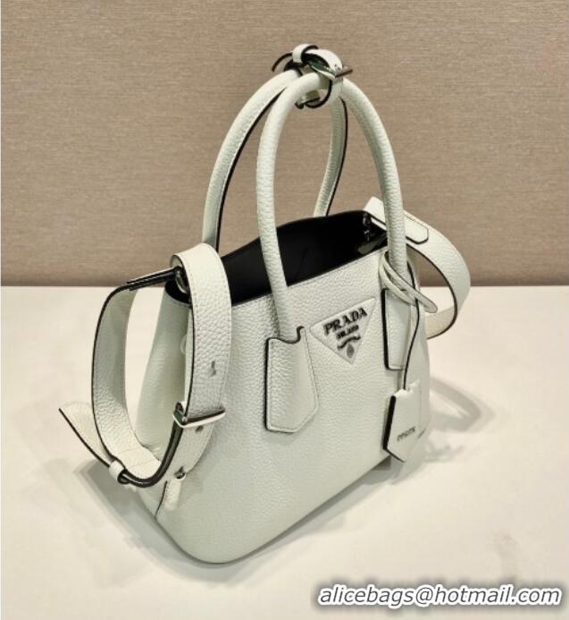 Traditional Specials Prada Double small Grained leather bag 1BG443 Brown 2025