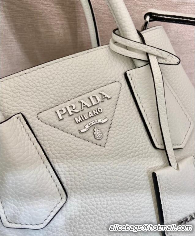Traditional Specials Prada Double small Grained leather bag 1BG443 Brown 2025
