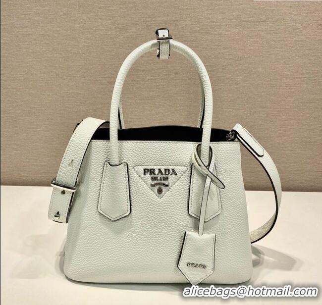 Traditional Specials Prada Double small Grained leather bag 1BG443 Brown 2025