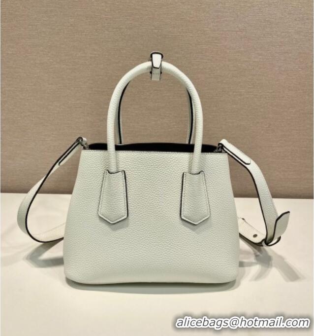 Traditional Specials Prada Double small Grained leather bag 1BG443 Brown 2025