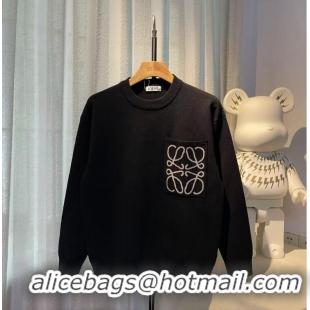 ​Top Quality Loewe Anagram Logo Sweater L5981 Black