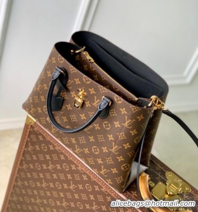 Promotional Louis Vuitton Tote Fleur Bag in Monogram Canvas M43553 Black 2025