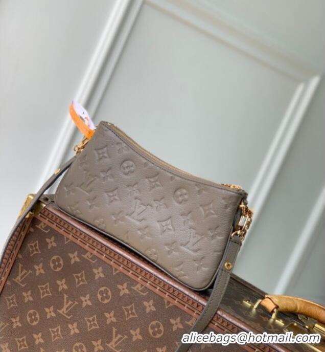 Promotional Louis Vuitton Liv Pochette Shoulder Bag in Monogram Empreinte Leather M25816 Smoke Grey 2025
